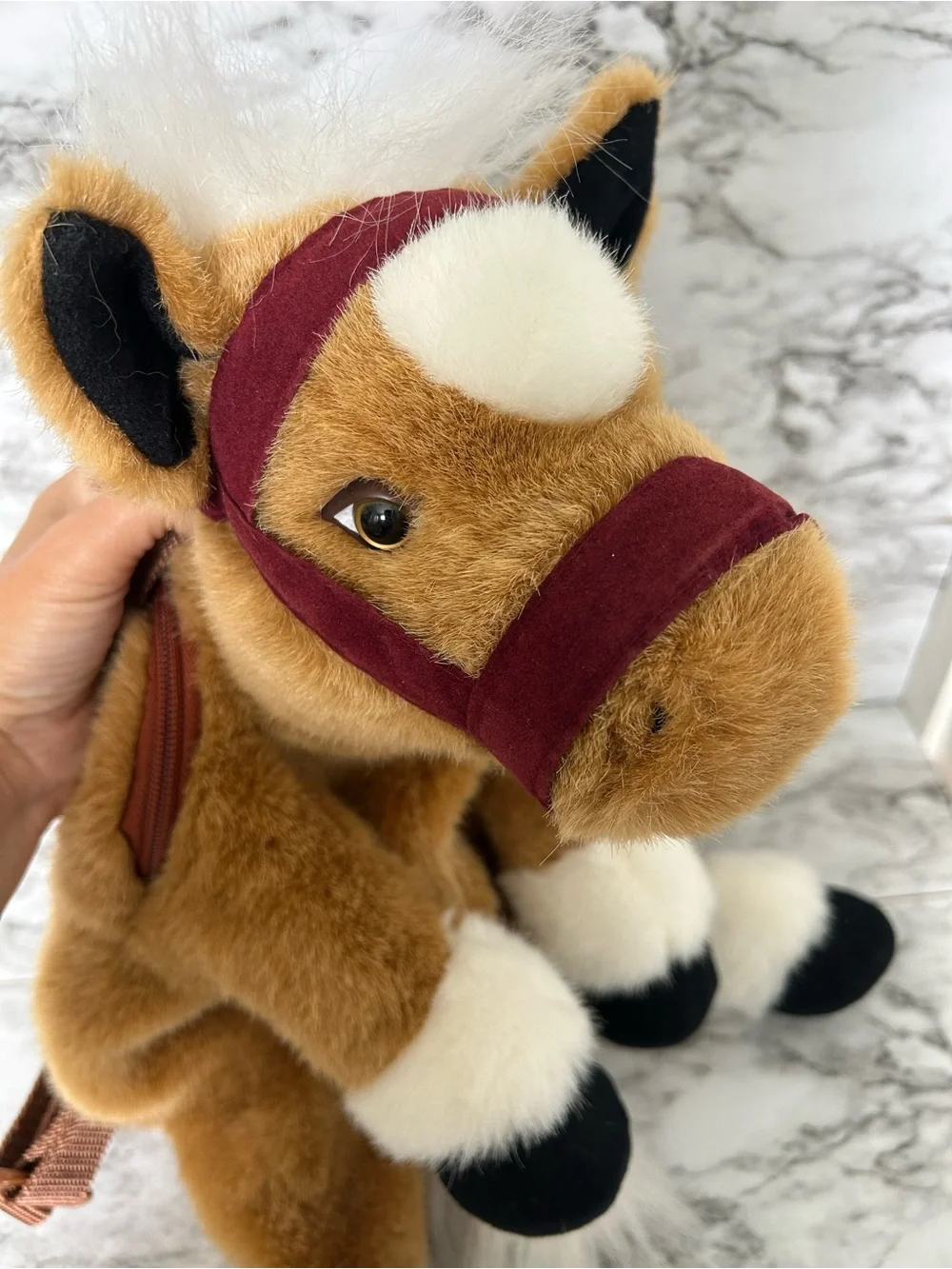 Plushland | kids Horse pony equestrian plush Backpack Y2K made in 2000